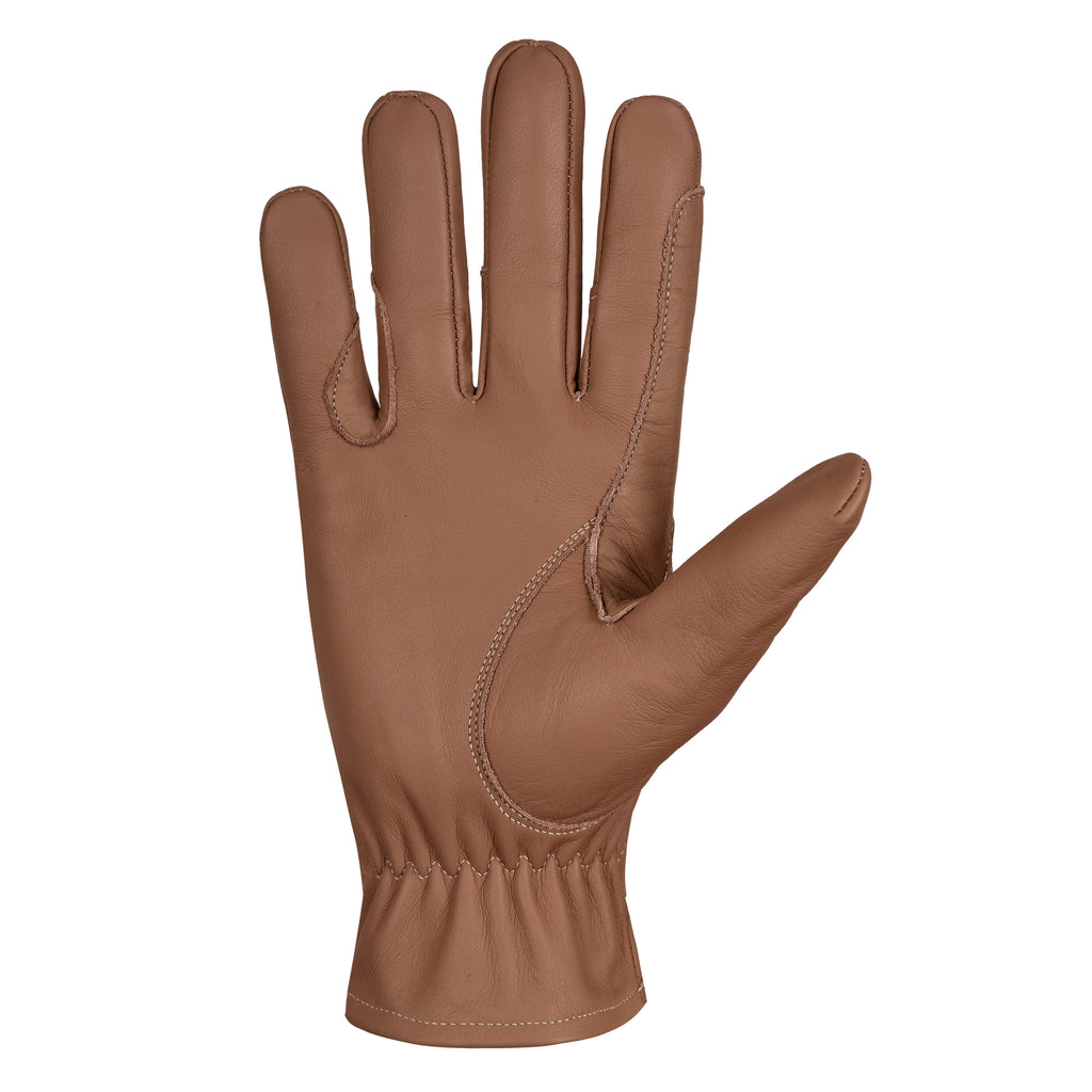 Equestrian Premium Quality Horse Riding Naked Genuine Leather Gloves Unisex