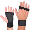 Ventilated Weightlifting Gloves Workout Gloves for Men & Women with Built-in Wrist Wraps Fingerless Gym Gloves for Men Perfect for Exercise Fitness, Weight Lifting, Cross Training