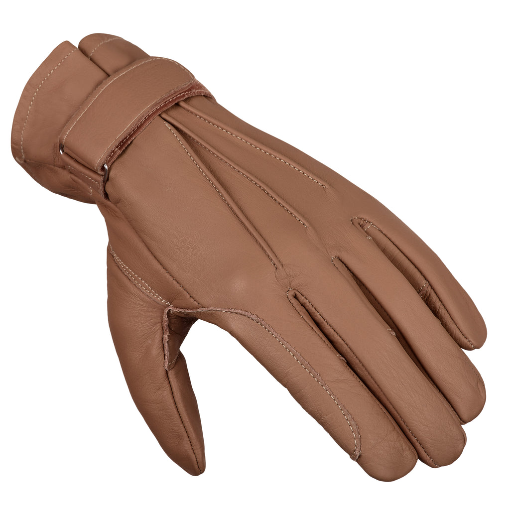 Equestrian Premium Quality Horse Riding Naked Genuine Leather Gloves Unisex